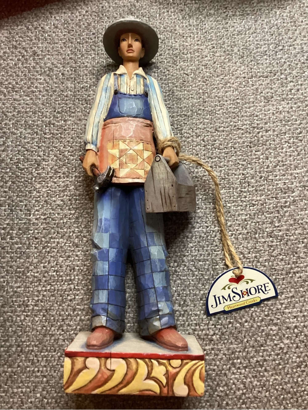 Jim Shore Heartwood Creek "Build a Better World" carpenter figurine